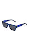The Glass of Brixton Men's Sunglasses with Blue Plastic Frame and Gray Lens