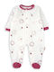 Babybol Baby Bodysuit Long-Sleeved Velvet Ivory