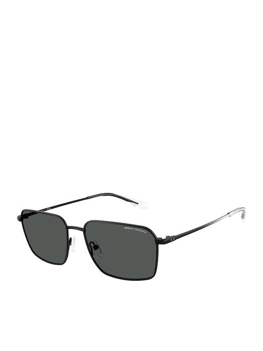 Armani Exchange Мъжки Слънчеви Очила с Черна Метална Рамка и Сиви Стъкла AX2053S 600087