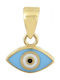 Kontopoulos Eye Charm in 14K Gold