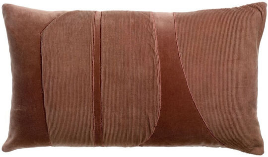 Vivaraise Μαξιλάρι Καναπέ Fara από 100% Βαμβάκι Bois De Rose 40x65εκ.