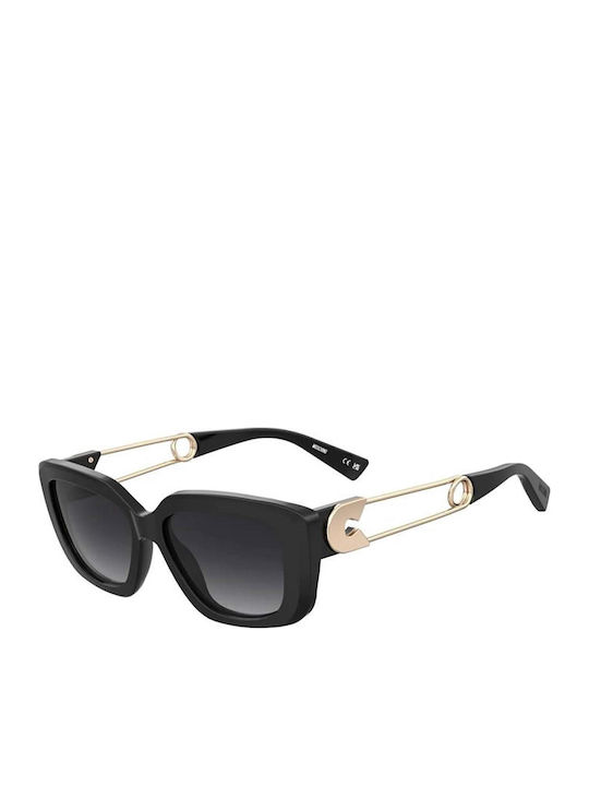 Moschino Feminini Ochelari de soare cu Negru Cadru și Negru Degrade Lentilă