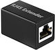 Avizar Rj45 Coupler Ethernet Extension Adapter Compact Design Black