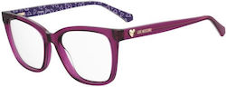 Moschino Love Frauen Acetat Brillengestelle mit...