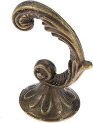 Cârlig din metal bronz antic 25x35mm