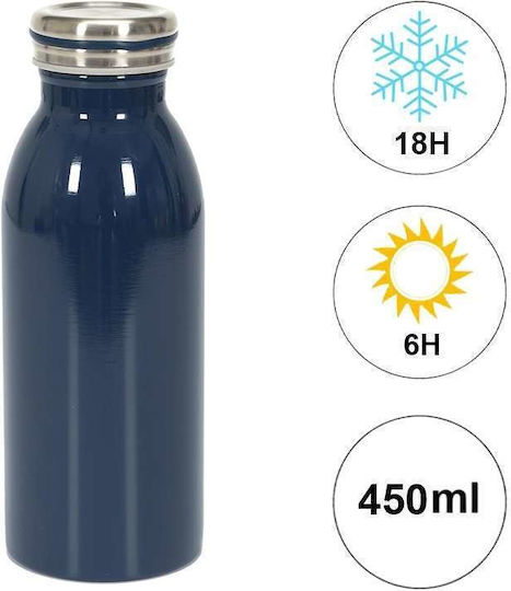 Cook Concept Μπουκάλι Θερμός Ανοξείδωτο 450ml Blue