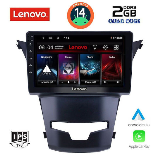 Ηχοσύστημα Αυτοκινήτου για Daewoo Korando Ssangyong Korando 2014> (Bluetooth/USB/AUX/WiFi/GPS/Apple-Carplay/Android-Auto) με Οθόνη Αφής 9"