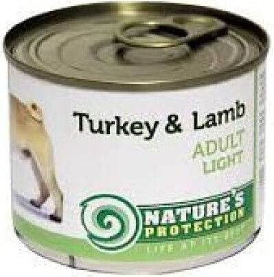 Nature's Protection Wet Food Dogs in Cans with Turkey and Lamb Diet 200gr