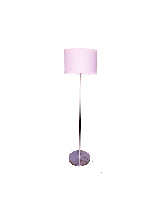 Oxygen Pink Stars Φωτιστικό Δαπέδου Υ165εκ. με Ντουί για Λαμπτήρα E27 Ροζ