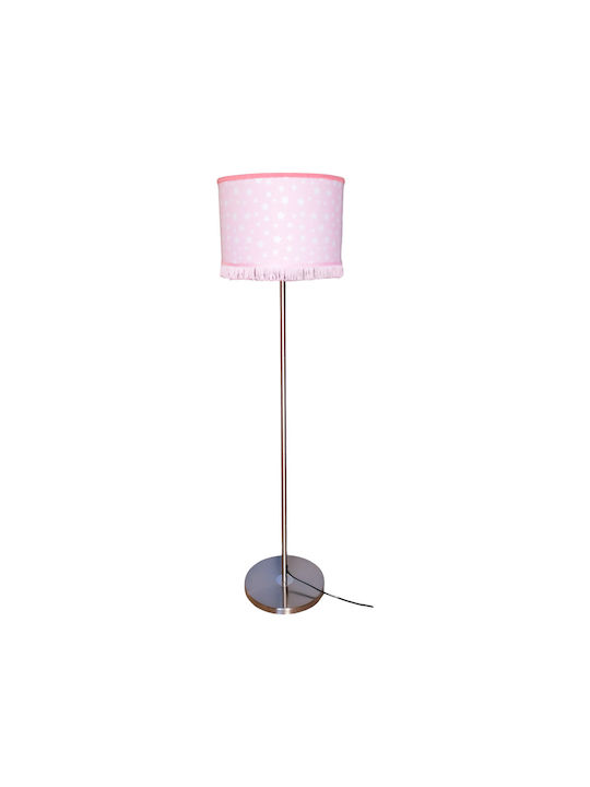 Oxygen Pink Stars Φωτιστικό Δαπέδου Υ165εκ. με Ντουί για Λαμπτήρα E27 Ροζ