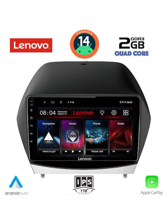 Lenovo Sistem Audio Auto pentru Hyundai iX35 2010-2015 (Bluetooth/USB/AUX/WiFi/GPS/Apple-Carplay/Android-Auto) cu Ecran Tactil 10"