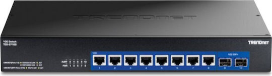 Trendnet TEG-S7102 Unmanaged L2 Switch με 8 Θύρες Gigabit (1Gbps) Ethernet και 2 SFP Θύρες