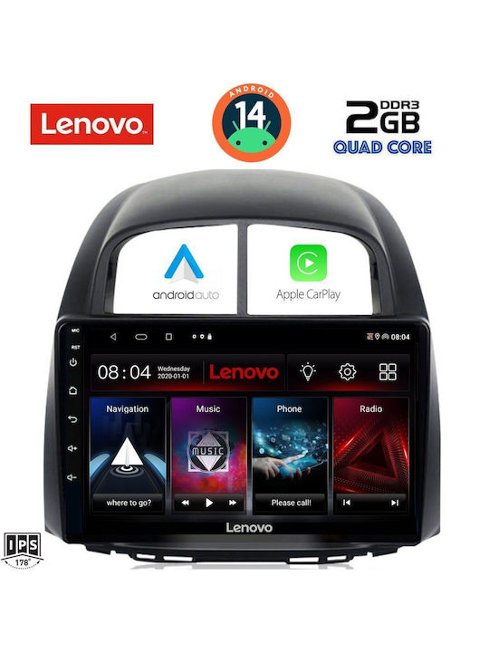 Lenovo Автомобилна Аудио Система (Блутут/USB/AUX/WiFi/GPS/Apple-Carplay/Android-Auto) с Тъчскрийн 10"