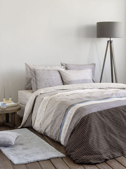 Nima Duvet Single 170x240cm Sharp Gray, Ecru
