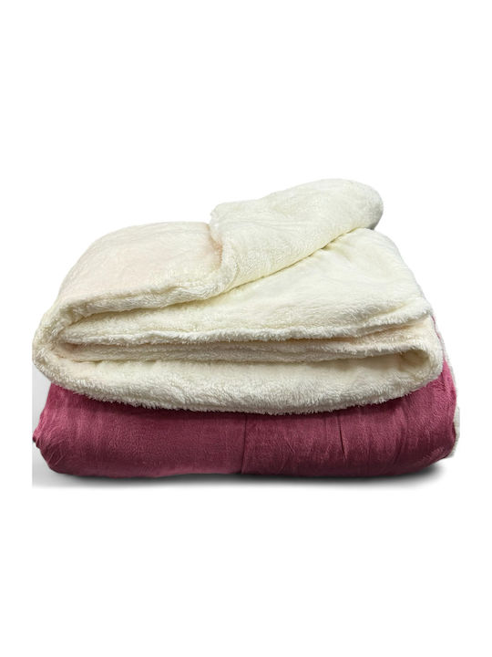 Olia Home Bettbezug Großes Doppelbett 220x240cm Pink