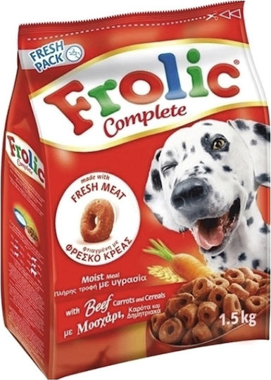 Frolic 1.5kg Trockenfutter für erwachsene Hunde mit Kalb und Gemüse