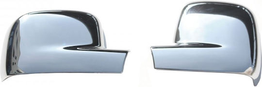 Chrome Mirror Covers Compatible Vw T5 Transporter Caravelle Multivan 2004-2010 Abs Plastic Right-hand Drive