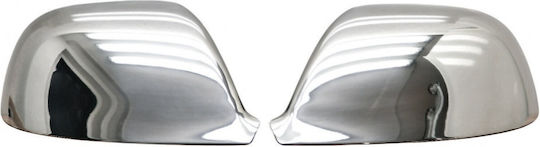 Set 2 Chrome Mirror Covers Compatible Audi Q5 2008-2017 Audi Q7 2010-2015 Stainless Steel