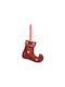 Hängendes Boot Ornament Rot 16x13cm