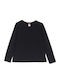 Kids Long-Sleeved Black Blouse