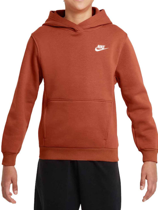 Nike Fleece Kids Sweatshirt with Hood and Pocke...