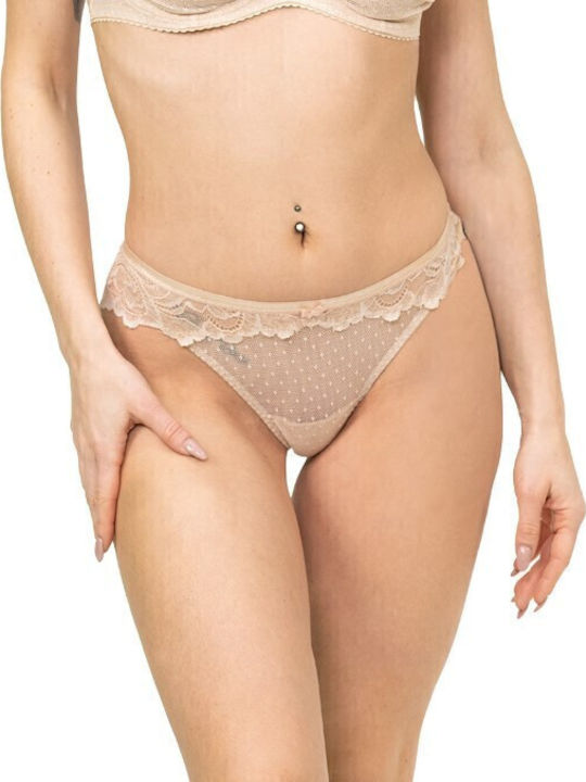 Miss Rosy Women's Brazil with Lace Beige