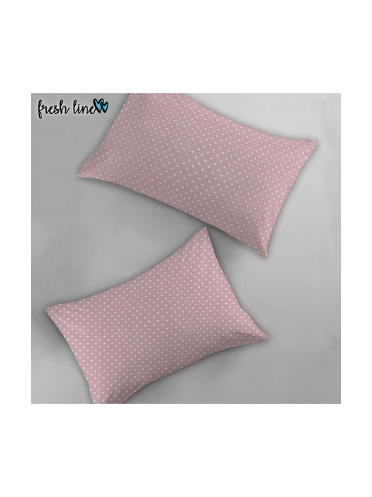 Pillowcase Set Pink 50x70cm.