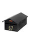 Viometal Kοπεγχάγη 170 Outdoor Mailbox Inox in Black Color 30.5cm