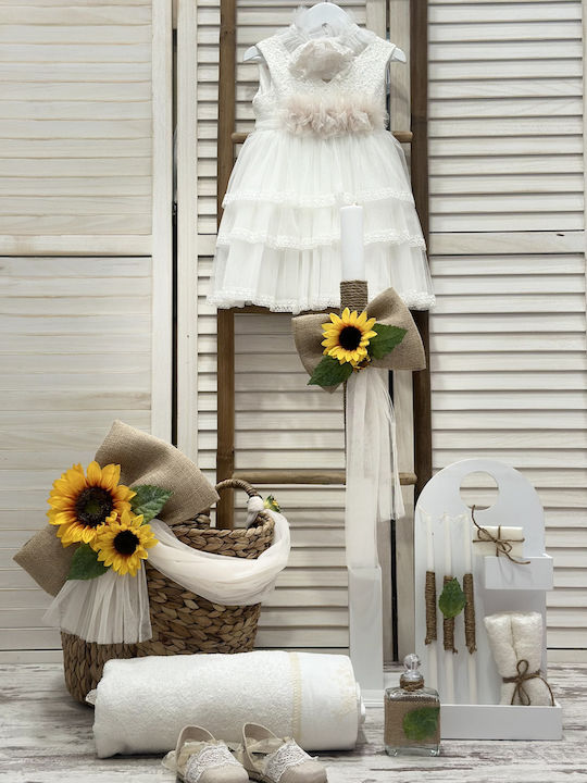 Carousel Taufset Mit Blumen Thema