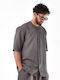 Shirt Πουκάμισο σε Oversized Γραμμή Grey