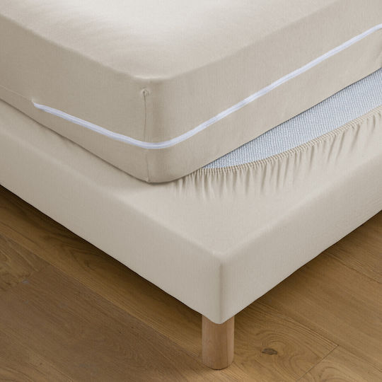 La Redoute Interieurs Protector Saltea Single Bej 80x190buc