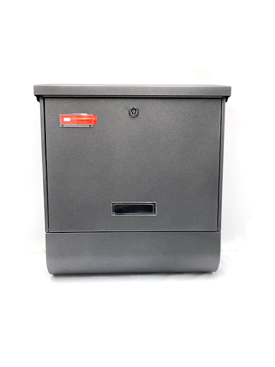 Viometal Outdoor Mailbox Metallic in Silver Color 38x10x42cm