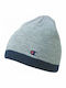 Beanie Unisex Reversible Σκούφος Πλεκτός σε Λευκό χρώμα