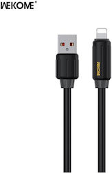 WK Wdc-27i USB-A to Lightning Cable 12W Μαύρο 1m