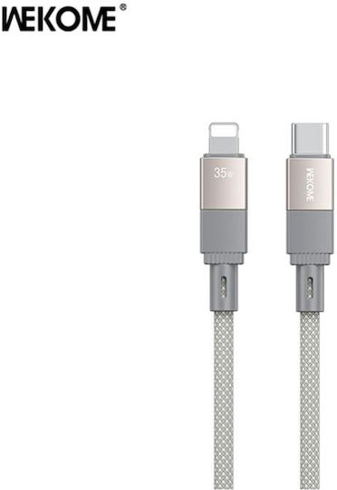 WK Wdc-47 Μαγνητικό USB-C to Lightning Cable 35W Γκρι 1m