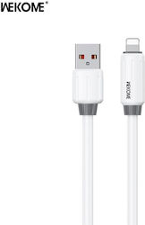 WK Wdc-27i USB-A to Lightning Cable 12W Λευκό 1m