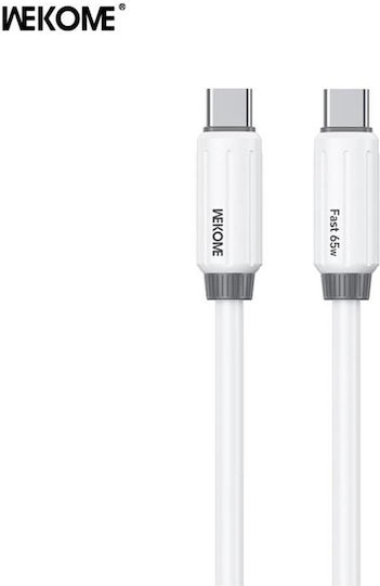 WK WDC-28 USB 2.0 Cable USB-C Male - USB-C 65W PD White 1m