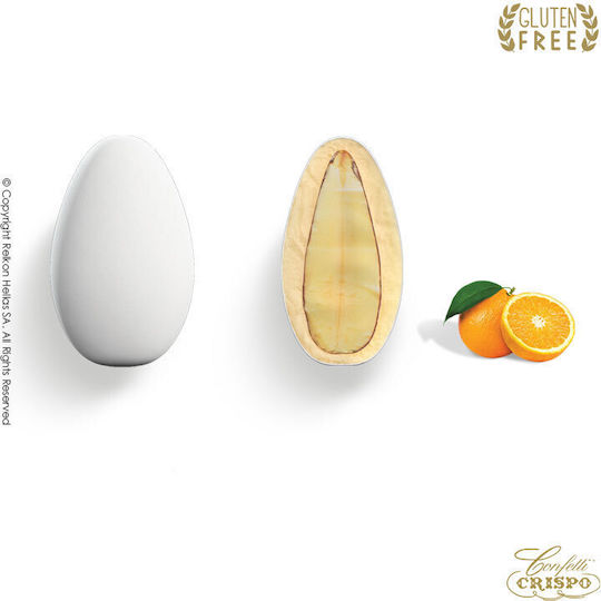 Confetti Crispo Snob in Form von Standard mit Geschmack von Orange Weiß 500gr