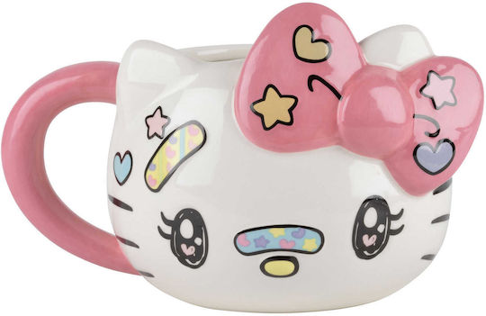 Konix Hello Kitty 3D Чаша Керамично Розов 500мл