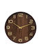 Atmosphera Ivana Wooden Brown Wall Clock Ø55cm