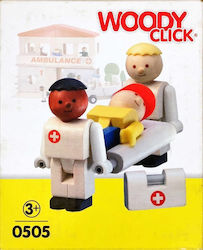 Ξύλινο Woody Click Doctors Patient Ιατροί Ασθενή 0505