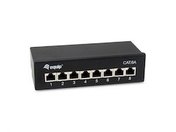 Equip Patch Panel Shielded cat6a Μαύρο