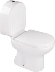 Sanindusa Stehende Toilette mit Spülung Weiße