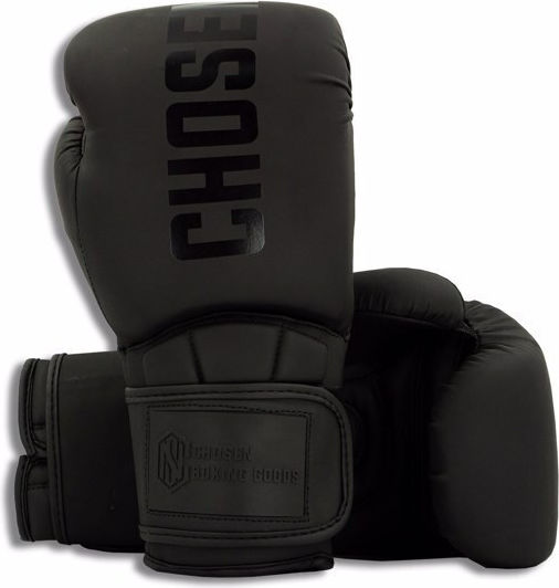 Chosen Boxing Gloves Made Of Synthetic Leather For Competition Black