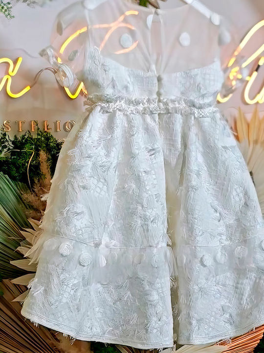 Stova Bambini White Baptism Dress made of Tulle
