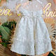 Stova Bambini White Baptism Dress made of Tulle