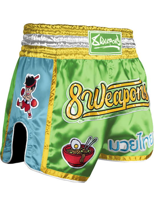 8 Weapons Men's Kick/Thai Boxing Shorts Green