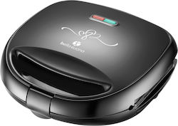 Bella Cucina 800W για 2 Τοστ Μαύρη Bella Cucina 800W για 2 Τοστ Μαύρη