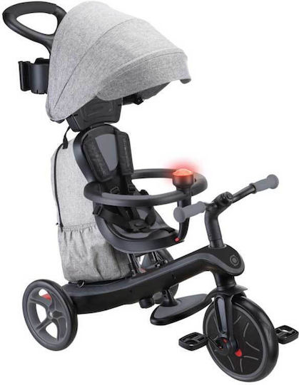Globber Explorer Deluxe Превозно Средство с Ръкохватка за Родител 4 в 1 за 10 Месеца Сив