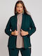 Jucita Long Women's Crepe Blazer Green